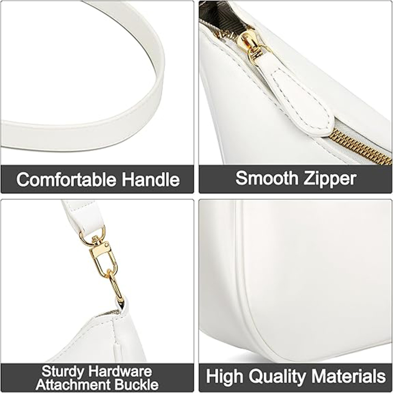 Bolso de hombro retro para mujeres, bolso de diseñador elegante