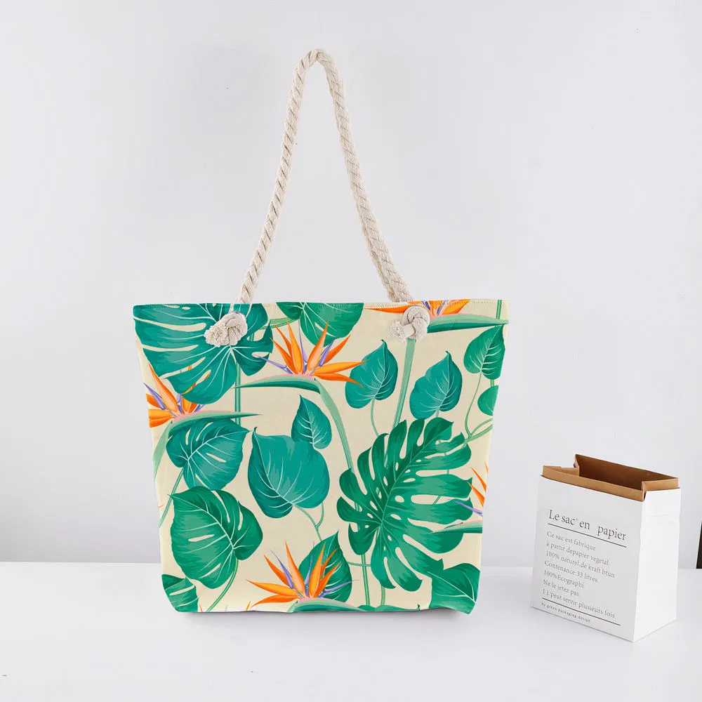 Diseña tu propia bolsa reutilizable de compras de lona de algodón