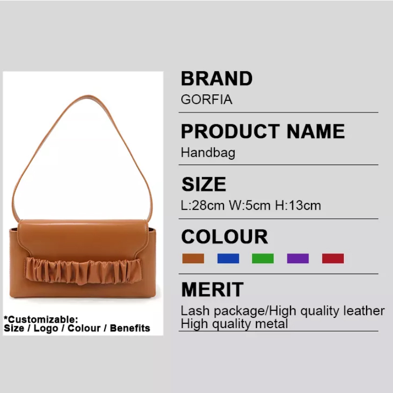Bolso de Dumpling Personalizado Mini de Cuero PU Diseñador Bolsos para Mujeres Bolsos de Mano Damas