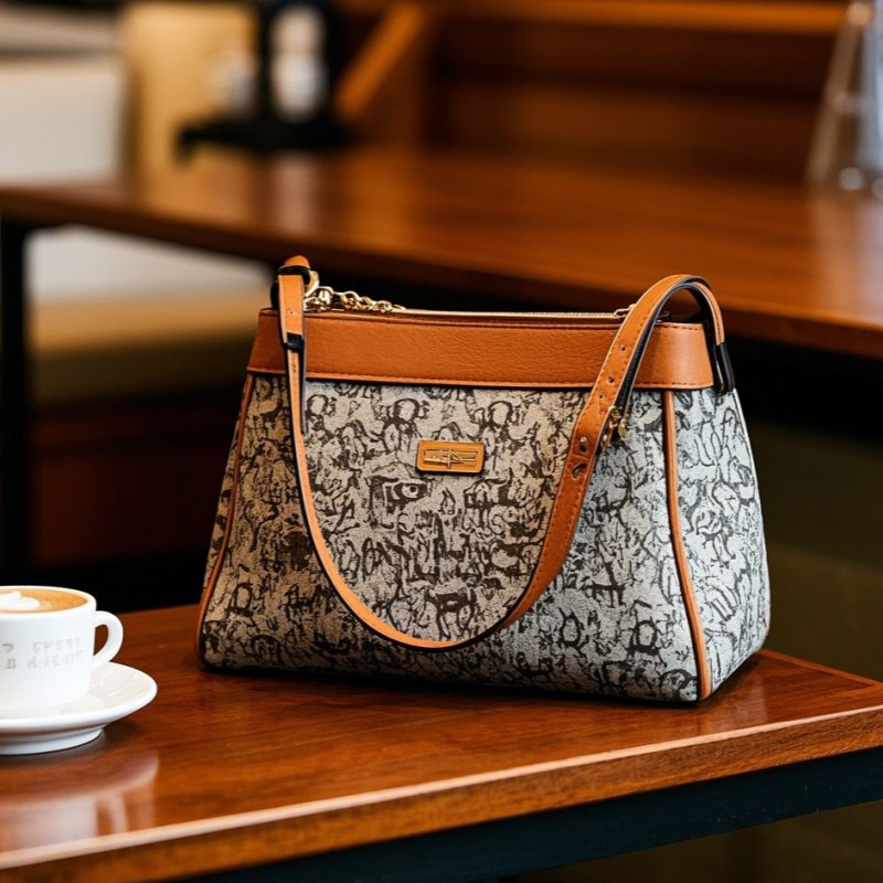 Bolso tote para mujer con estampado de tigre personalizado y fabricado a medida