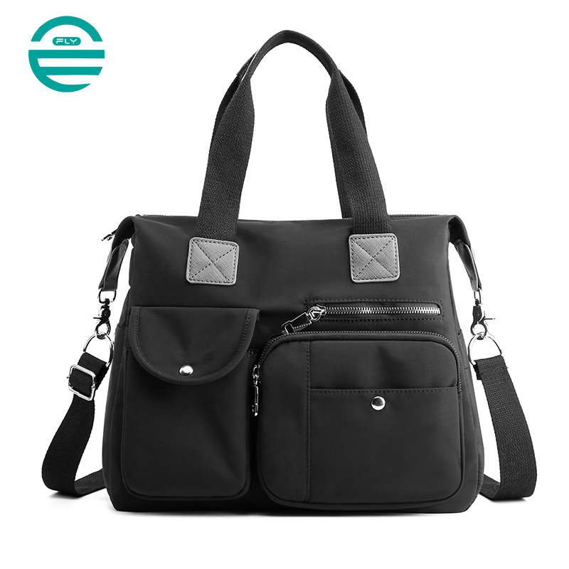 Bolsos de mano portátiles Fuliya para damas, bandolera de un solo hombro, bolsas de nylon personalizadas para mujeres de lujo