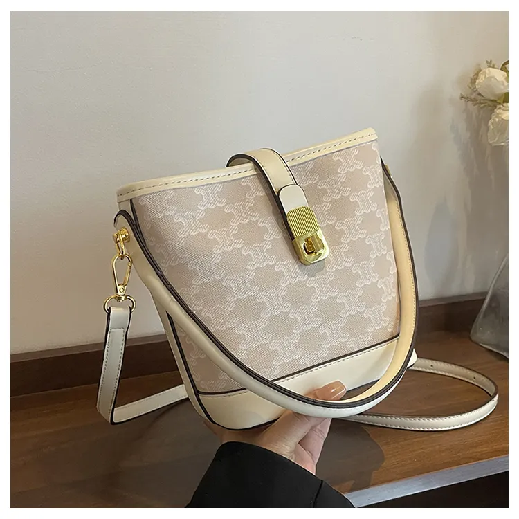 Bolso de mano de lujo de cuero PU