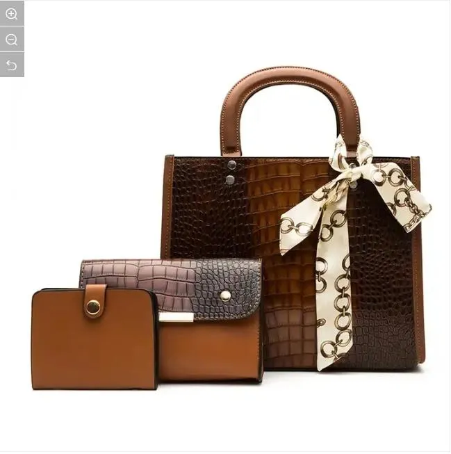 Fabricante de Conjuntos de Bolsos de Dama al por mayor, Personalizar Cartera, Bolsa de Mano, Moda PU