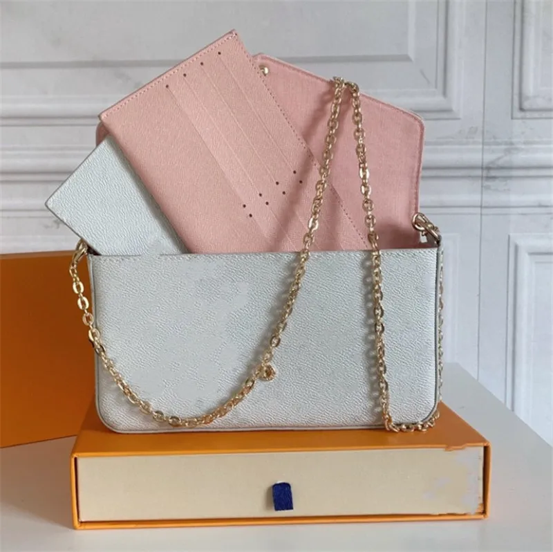 Bolso de sobre pequeño de cuero con cadena de metal - Vista 4