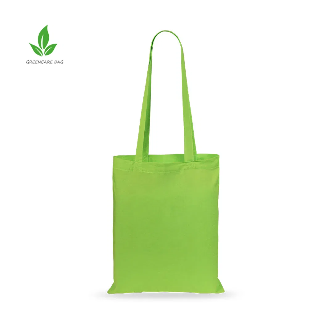 Diseña tu propia bolsa reutilizable de compras de lona de algodón con logo impreso personalizado