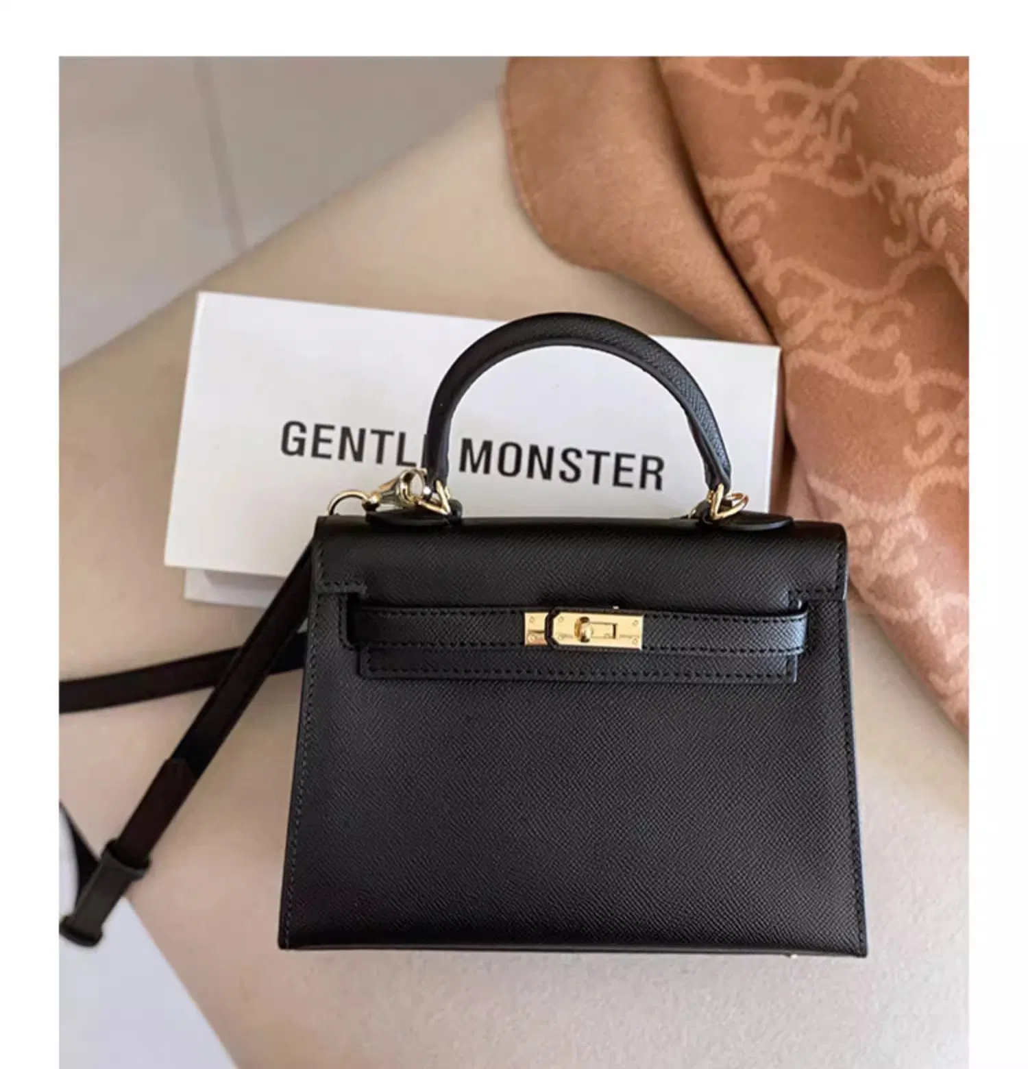 Bolso de lujo de PU para mujeres, bolso de diseñador réplica de moda para damas