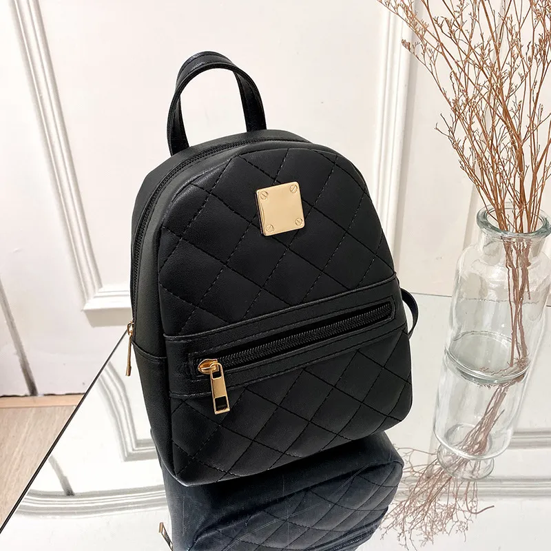 Venta al por mayor de fábrica mochila portátil de cuero PU para mujeres y chicas