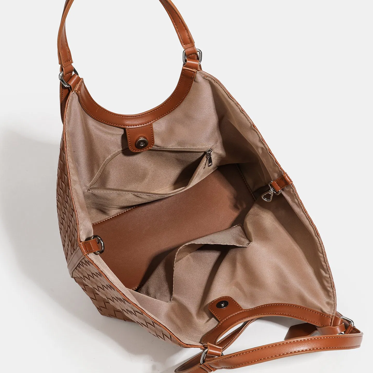 Wx3064 Bolso de mano tejido retro de estilo gemelo de alta gama para damas