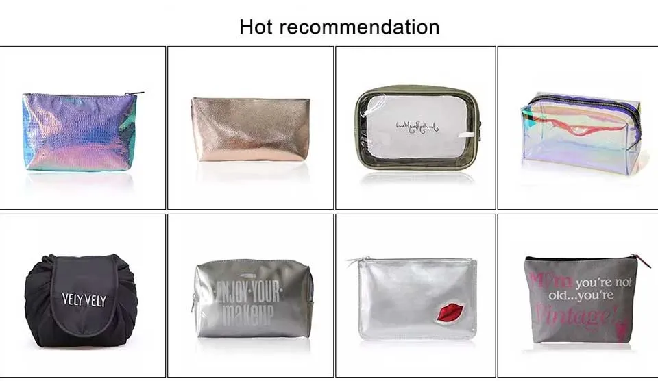 Bolsa de Maquillaje Personalizada Portátil de Cuero PU Impermeable Neceser de Viaje Bolsa de Maquillaje Multifuncional para Brochas Bolsa Cosmética para Mujeres