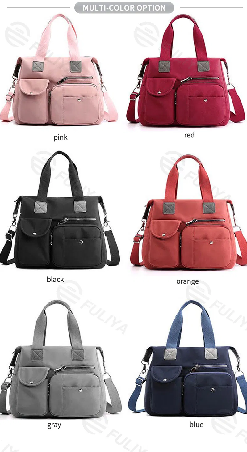 Bolsos de mano portátiles para damas, bandolera de un solo hombro, bolsas de nylon personalizadas para mujeres de lujo