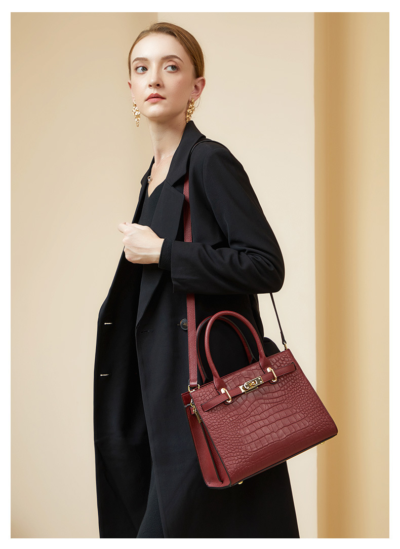 Bolso de lujo de cuero para mujeres, bolso de diseñador réplica de moda para damas