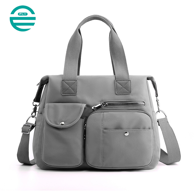 Bolsos de mano portátiles Fuliya para damas, bandolera de un solo hombro, bolsas de nylon personalizadas para mujeres de lujo