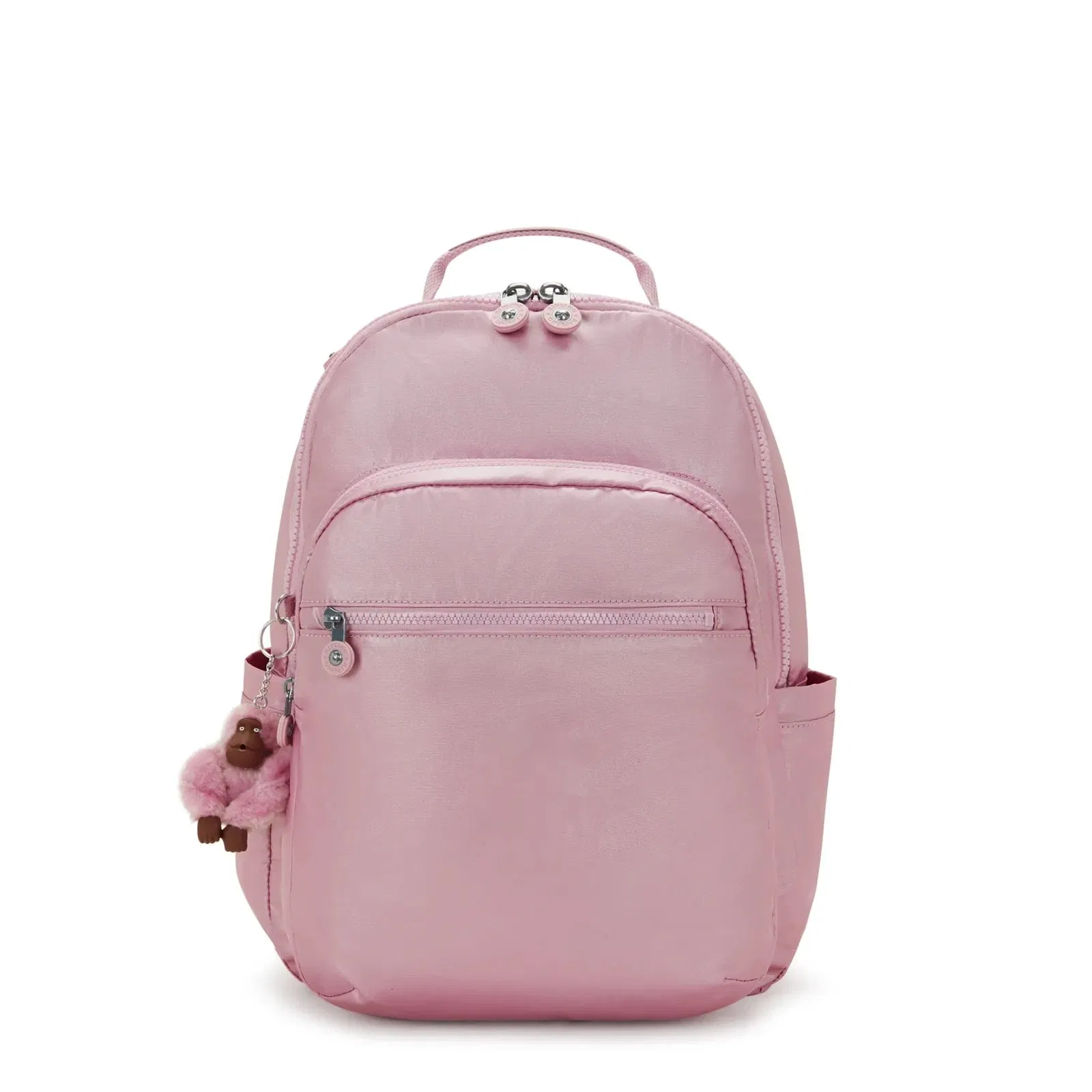 Bolso de hombro metálico casual personalizado al por mayor para deportes al aire libre, viaje, mochila pequeña para mujeres