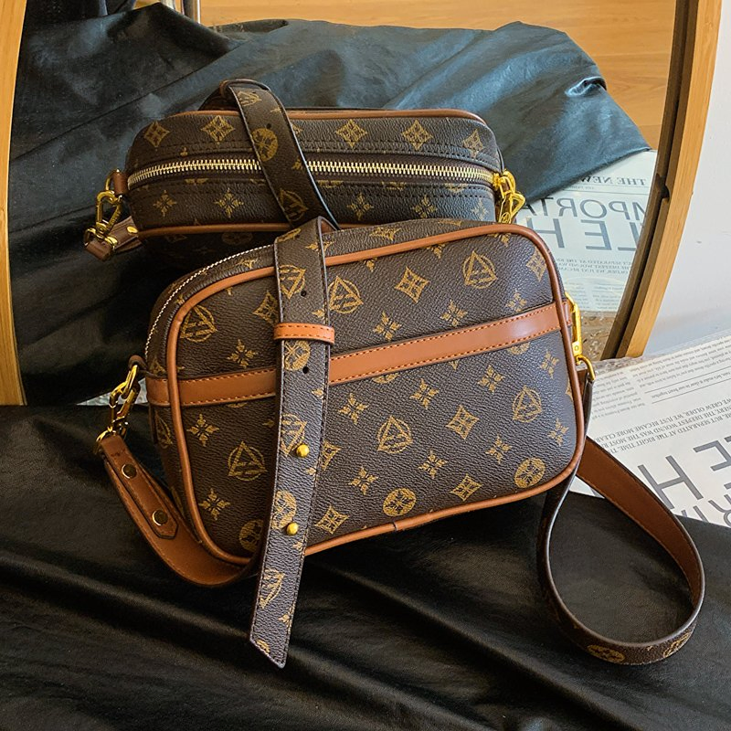 Tienda en línea de réplicas bolsa de hombro de cuero PU con logo de Louis, bolso de mano de moda, mensajero para damas, bolsos de diseñador