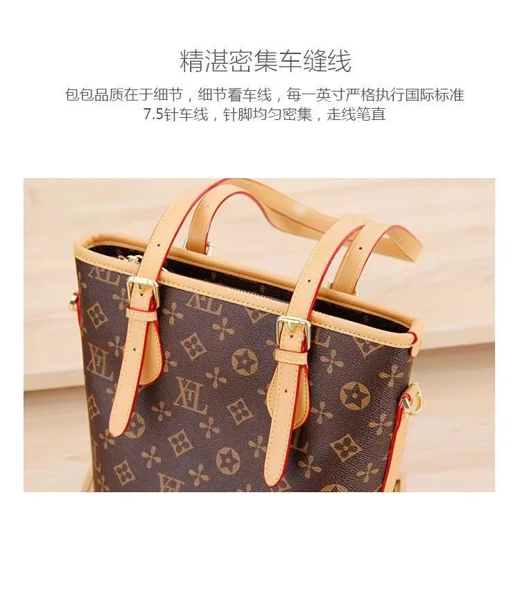 Bolso de gran capacidad para mujeres en 2024, bolso de mujer de moda, bolso de axila personalizado, bolso vintage, bolso tipo cubo, bolso de hombro