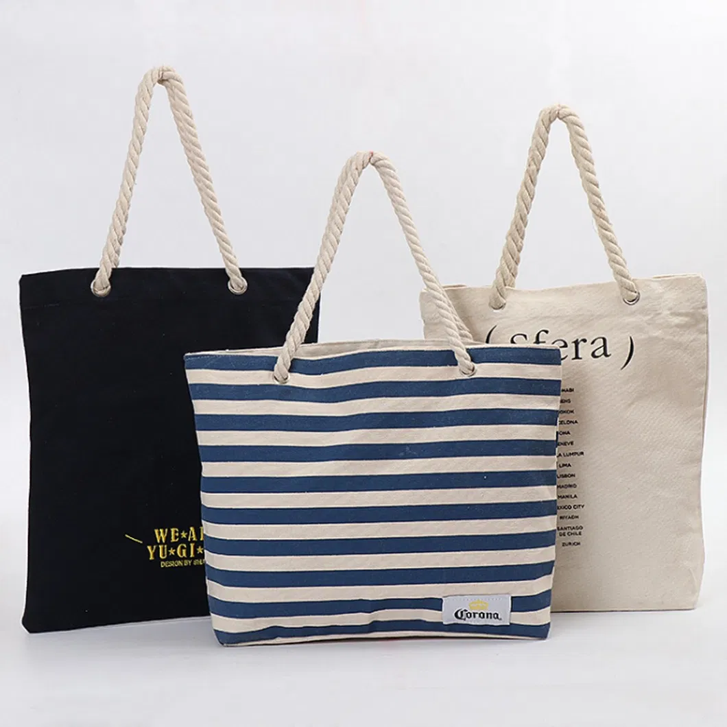 Bolsa de lona personalizada impresa a todo color con tu propio logo