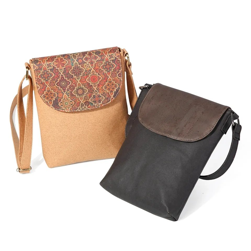 Bolso de Elegancia Terrenal - Cartera de Corcho Ecológica Personalizada para Mujeres