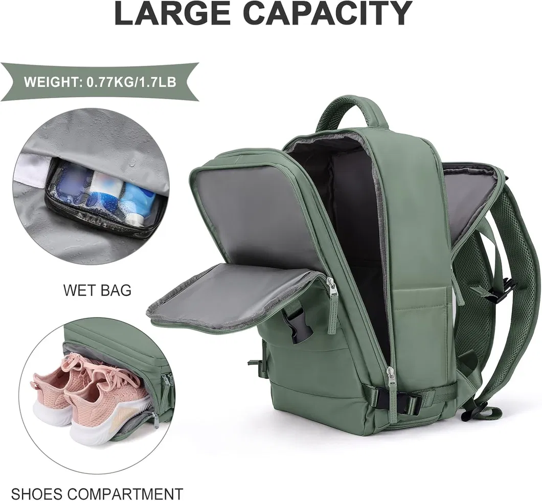 Mochila de viaje para mujeres y hombres, bolsa de mano, mochila de senderismo