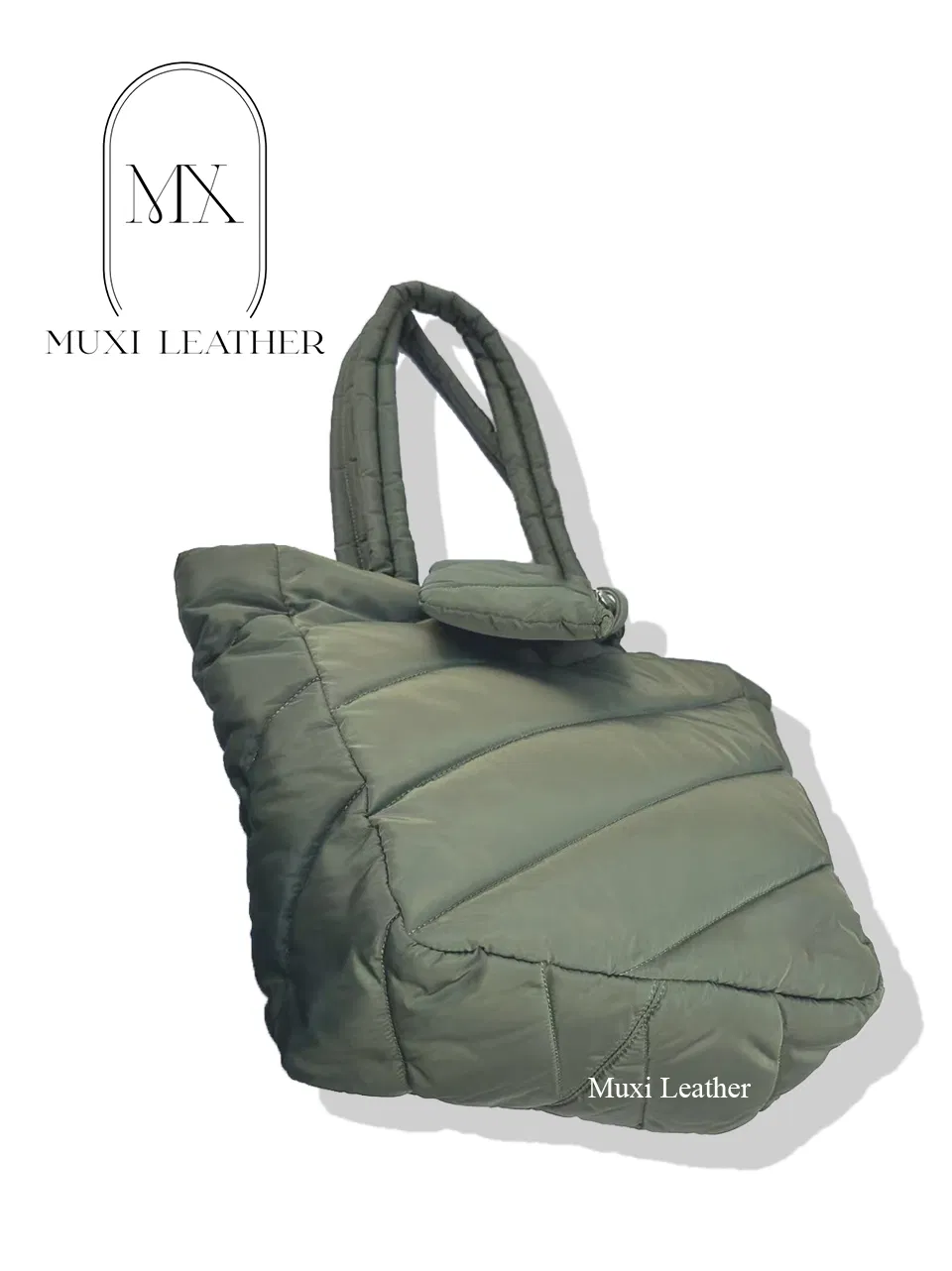 Mujeres Bolso Tote de Diseñador de Nylon Impermeable de Moda Nylon Acolchado Costura Bolso de Tela para Mujeres y Hombres