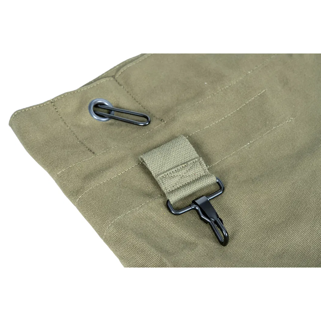 20 Mochila de cubo de lona verde Oz, bolsa de barril de alta calidad, bolsa de viaje impermeable