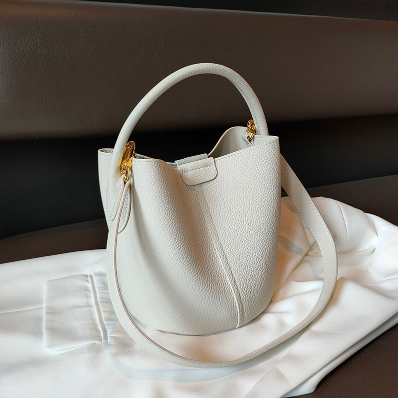 Emg7422 Fabricante de bolsos de mano de lujo personalizados con logo, nuevo bolso tipo cubo de PU para mujeres, personaliza para cuero al por mayor, conjunto de bolso de moda para damas