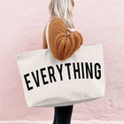 Bolsas de mano personalizadas de tela reciclable de gran capacidad y económicas para mujeres, tote bag