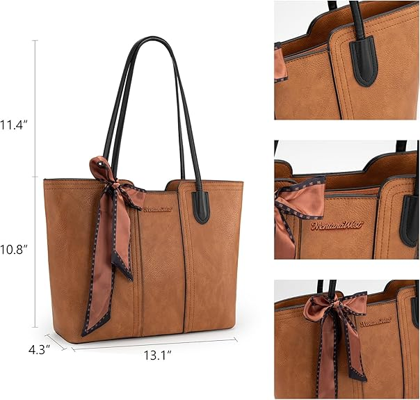 Bolsas de mano grandes de poliéster de cuero vegano para mujeres