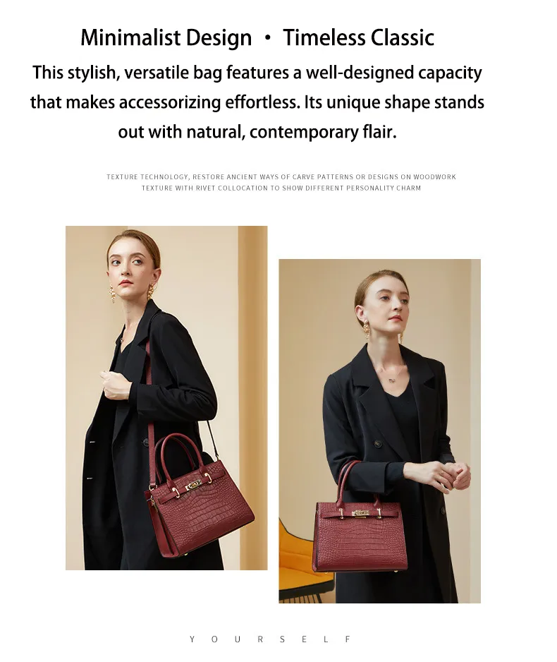 Bolso de lujo de cuero para mujeres