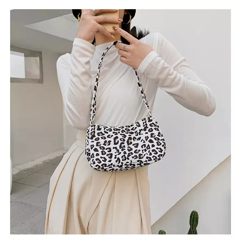 Bolso de lona para chicas, bandolera nueva retro con estampado de vaca cebra, bolso personalizado para mujeres, bolso lindo para mujeres