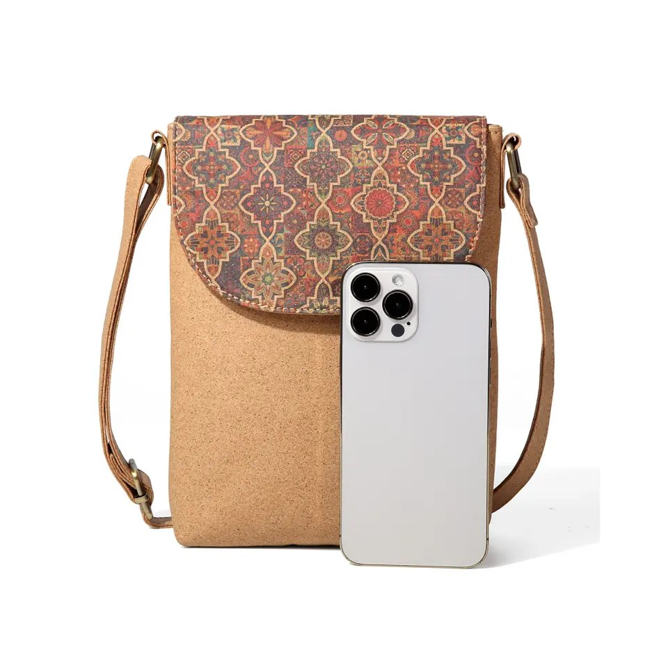 Bolso de Elegancia Terrenal - Cartera de Corcho Ecológica Personalizada para Mujeres