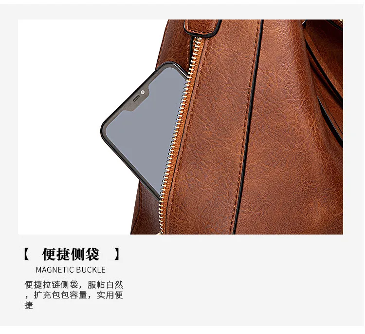 Bolso hobo de PU suave para mujeres, bolso de mano con cremallera, bolso de gloria, bolso de mano para mujeres, bolso de hombro para mujeres, gran capacidad