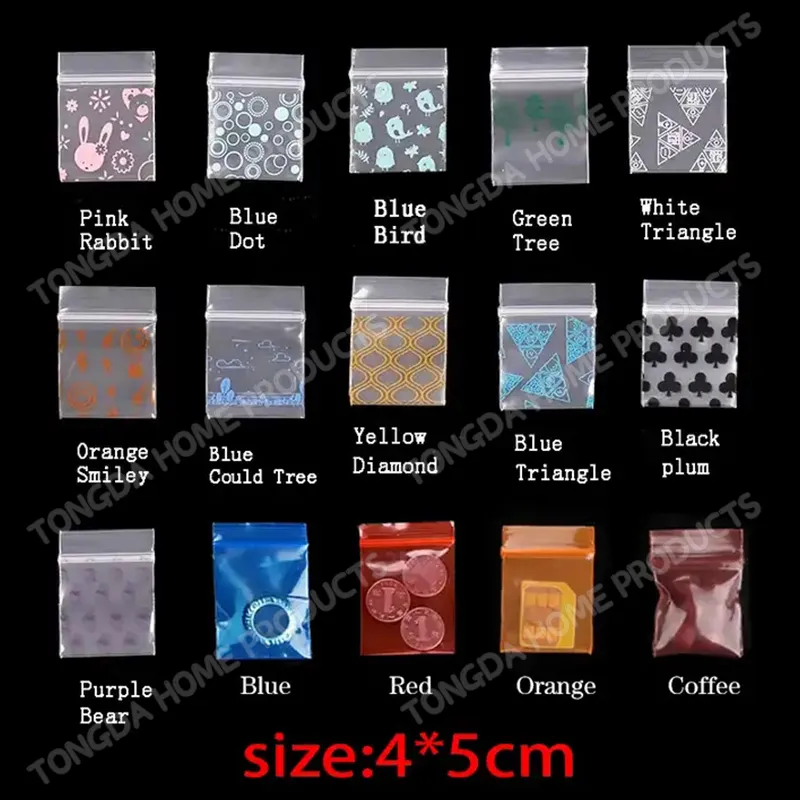 1515 125125 Bolsas pequeñas con cierre hermético de Apple Mini Ziplock