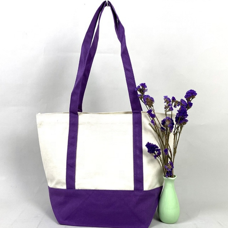 Bolsa de compras de lona reutilizable, bolsas de algodón para compras