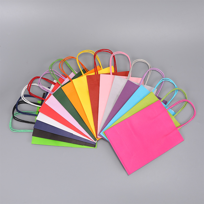 Personalizar Color del Logo Bolsa de Papel Kraft para Llevar