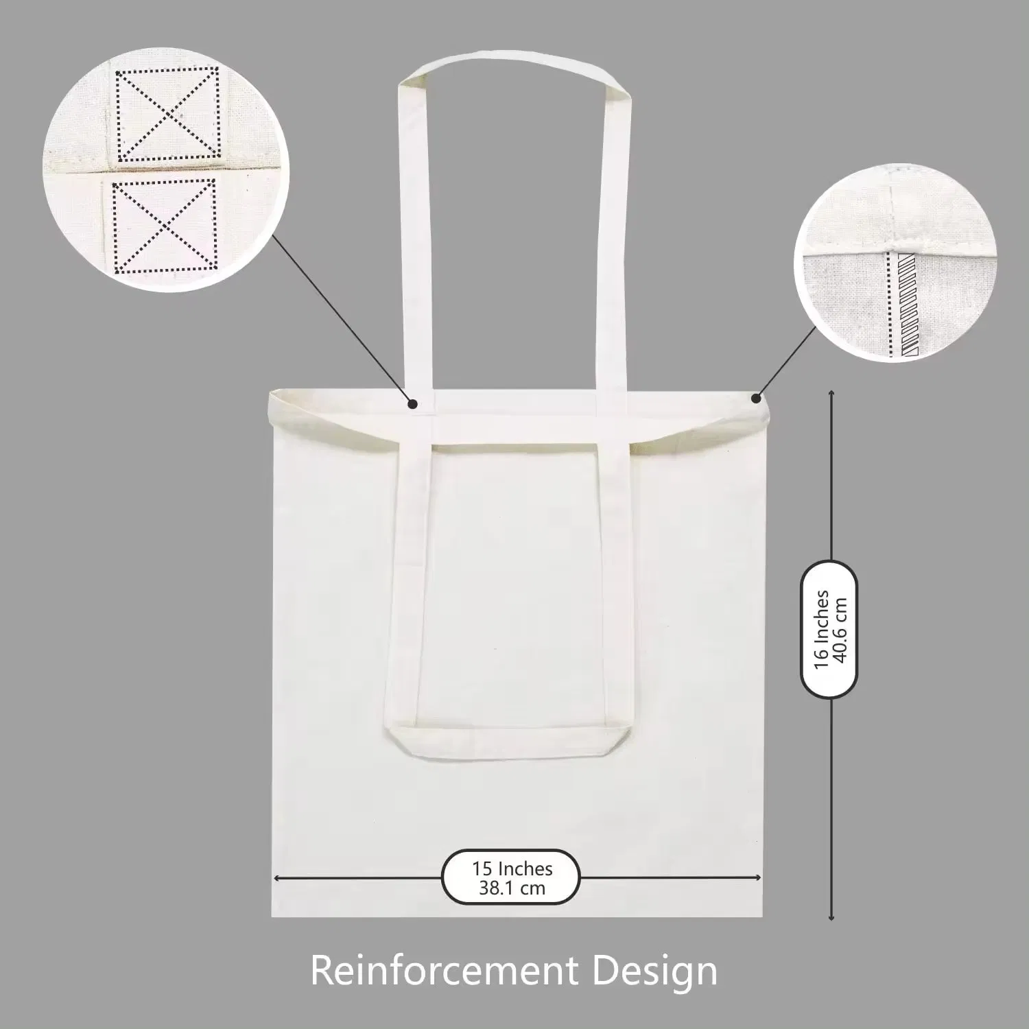 Fabricantes Mayoristas Personalizados Bolsas de Lona en Blanco para Hombro y Compras