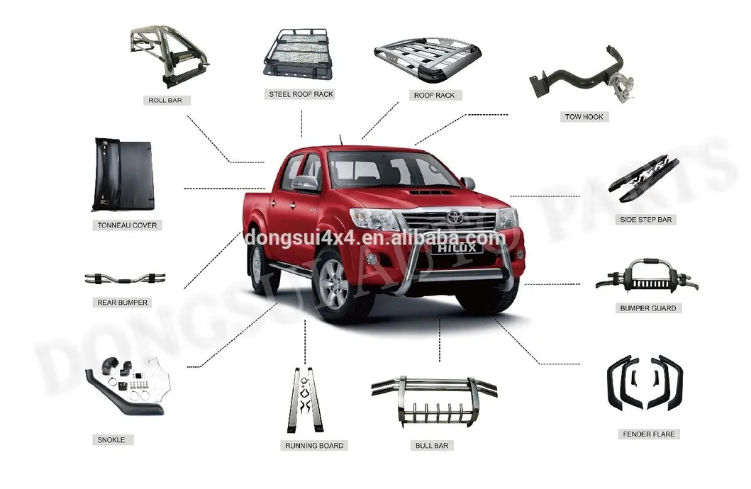 Barra de proteção dianteira para para-choque do Hilux Vigo