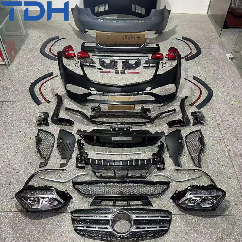 Factory Price Car Bumper for 2013-2015 Mercedes X166 Facelift to 2016-2019 GLS63 Amg Bumper with Aluminum Hood