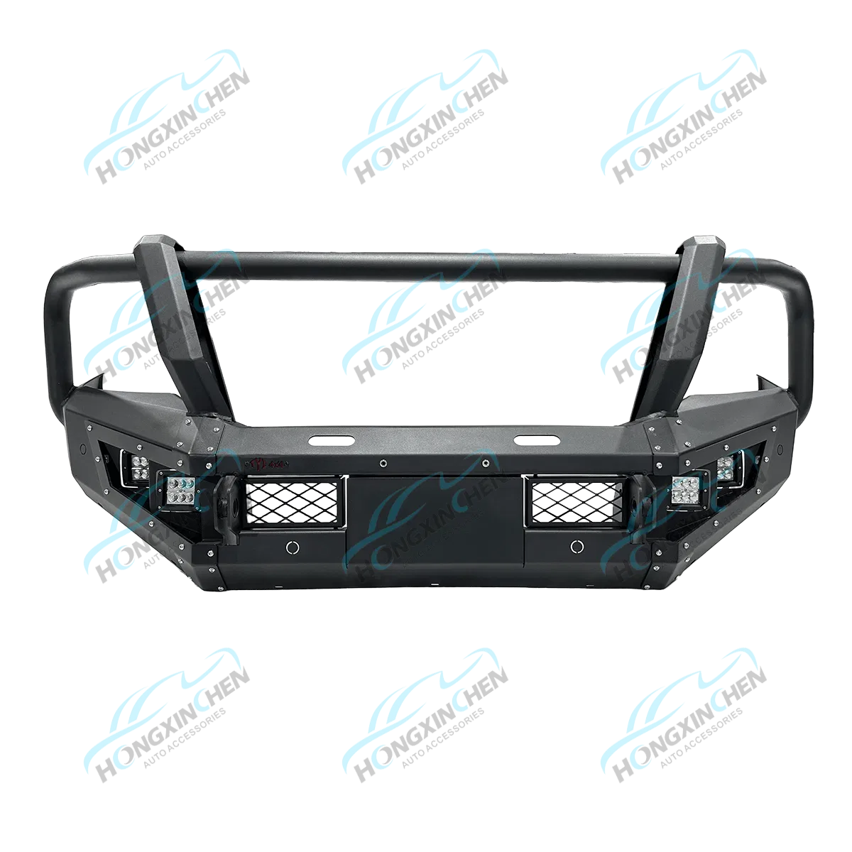 Fabricação Personalizada 4X4 Acessórios Offroad para Toyota Fortuner Np300 Parachoque Frontal Bull Bar Compatível F150 Carro Exterior Bronco Auto