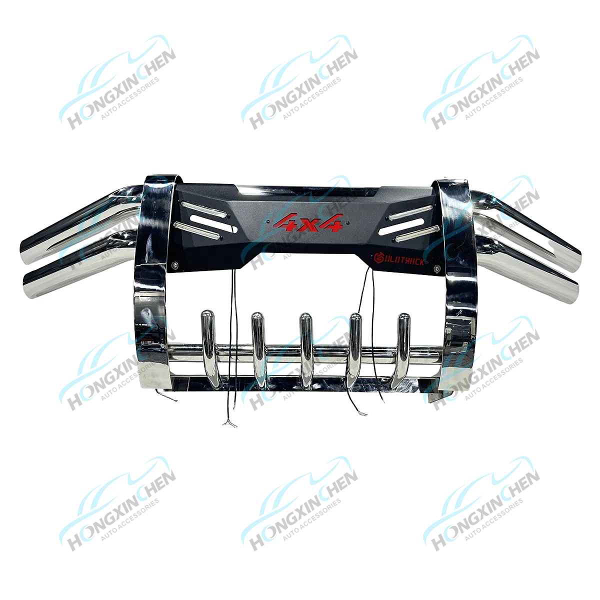 Barra Frontal Iluminada de Aço Inoxidável de Alta Qualidade Vendas Diretas de Fábrica para Veículo Hilux Para-choque Premium Pajero Np300