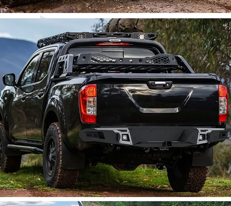 Bumper Traseiro de Aço para Caminhonete Off-Road Nissan Navara 2021 2022