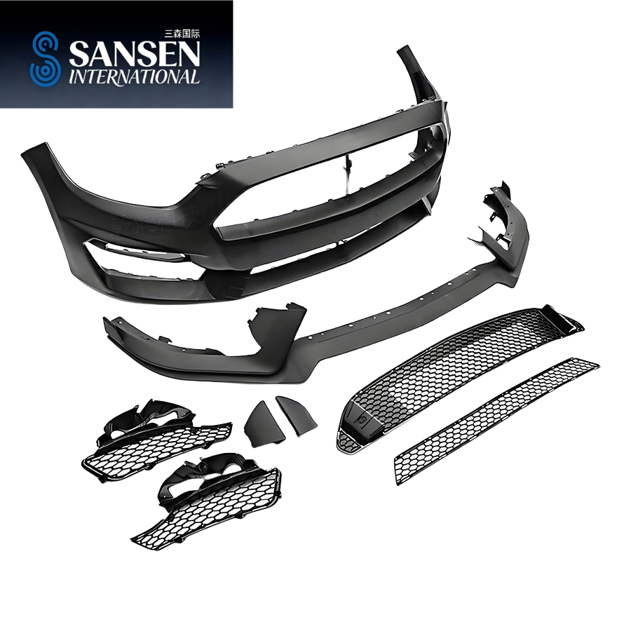 Solução Profissional para Para-choque de Carro: Conjunto Completo de Substituição de Para-choque Dianteiro e Traseiro - Inclui Capa de Para-choque de Plástico (Preparada ou Pintada) e Barra de Reforço, Estilo OE