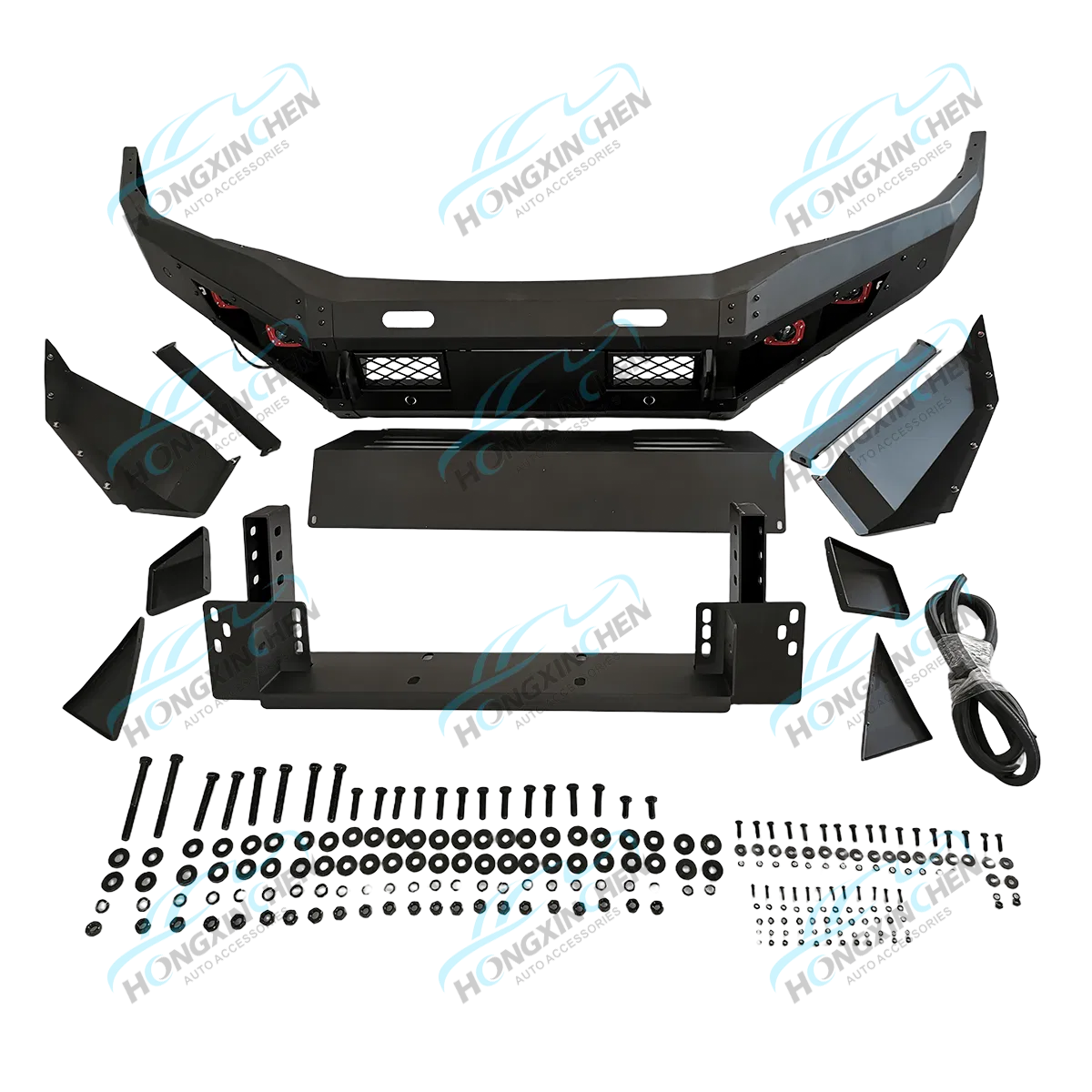 Acessórios de Veículos Off-Road Novos por Atacado 4X4 Parachoque Frontal de Aço Preto para Navara Colorado Pajero Np300 Modos