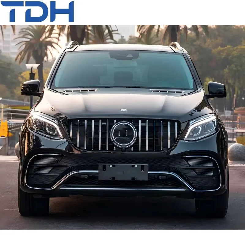 Para-choque Modificado para 2012-2015 Mercedes Benz Ml W166 Facelift para Gle63 Para-choque Dianteiro Para-choque Traseiro com Capô de Alumínio