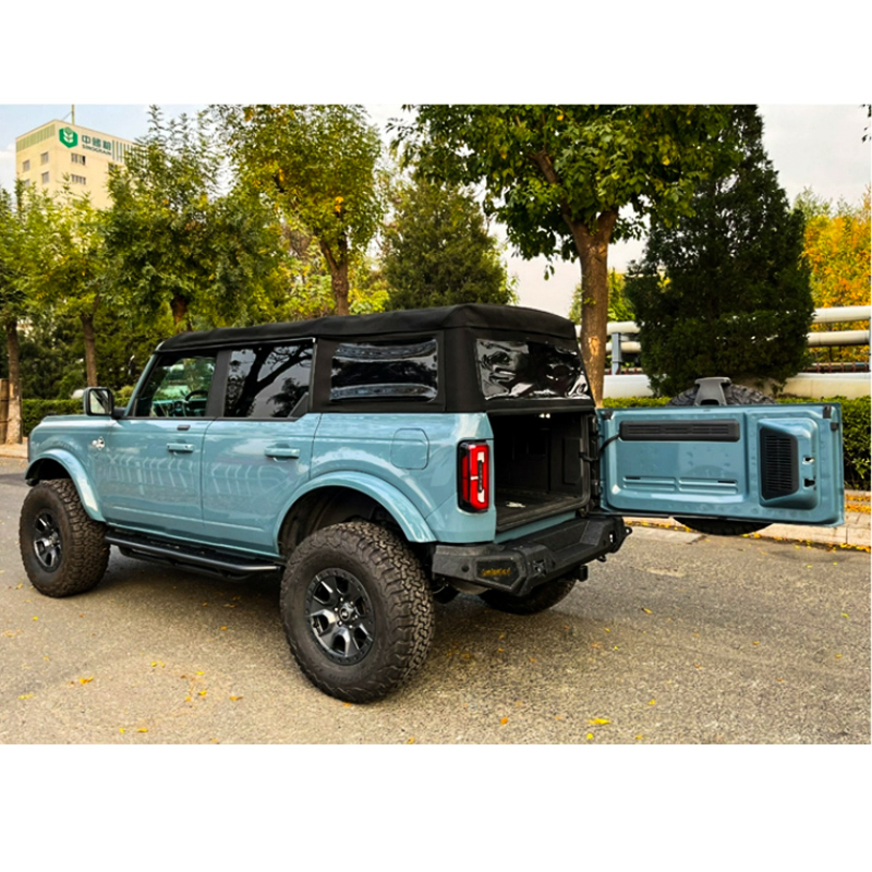 Bumper traseiro de ferro premium para Ford Bronco, peças de carro off-road, upgrade de autopartes, aço personalizado
