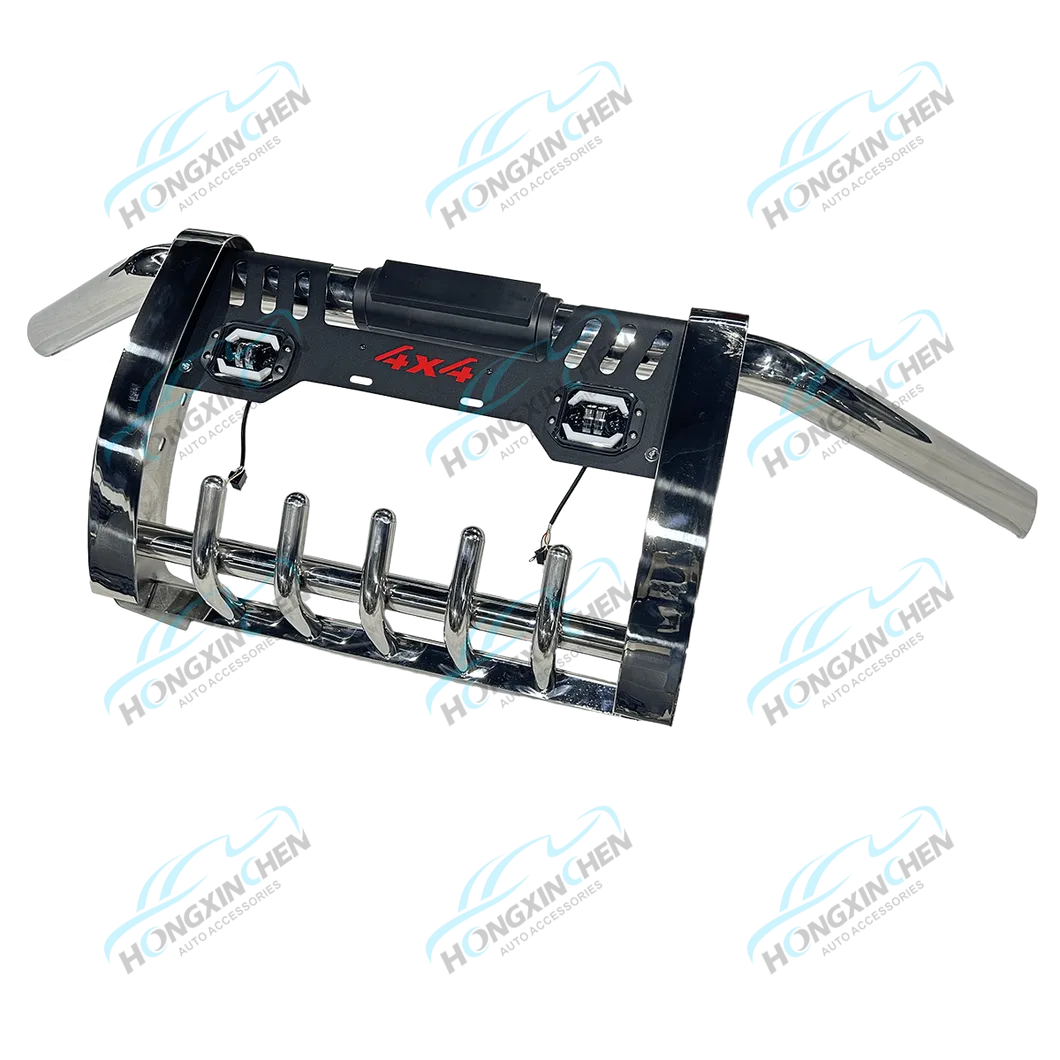 Para-choque Frontal de Aço Inoxidável de Alta Resistência para 4X4 Veículos Offroad