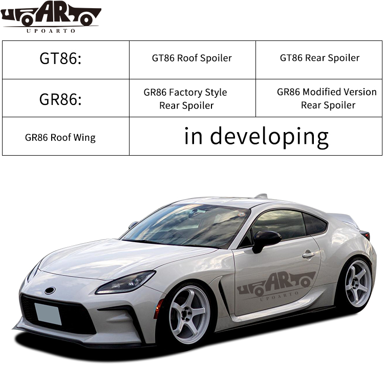 Peças Automotivas para Toyota 86 Gt86 Gr86 Acessórios Externos