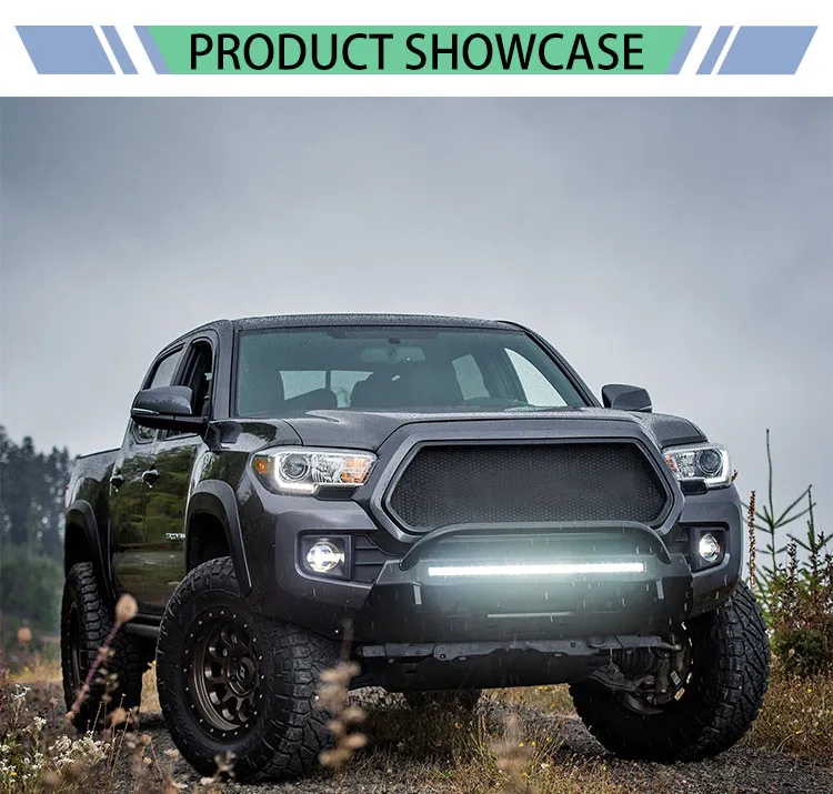 4X4 peças de veículo off-road para para-choque dianteiro curto de aço para Toyota Tacoma 2016-2023