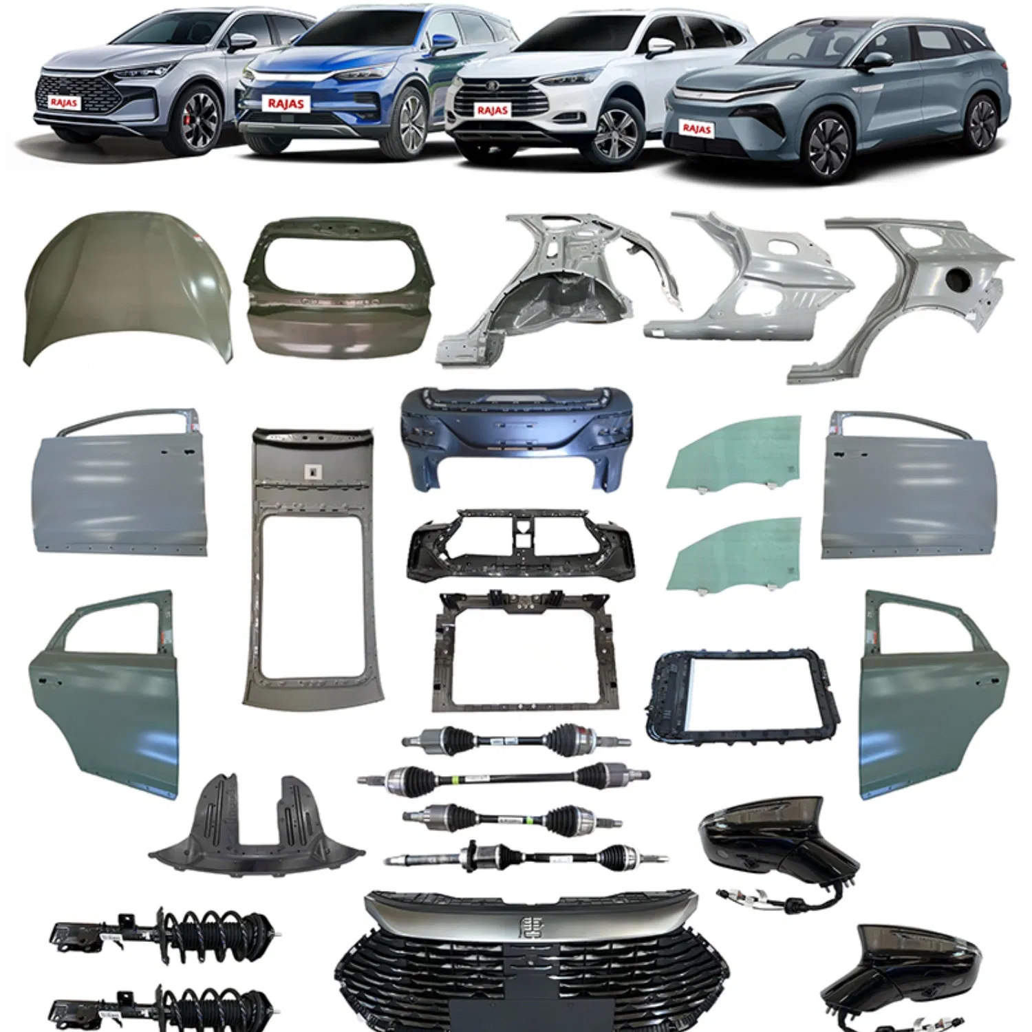 Peças de Reposição para Carros Elétricos Para-choque Frontal Original para Byd Song Plus EV Peça de Substituição para Carro OEM Veículo Elétrico 12797167
