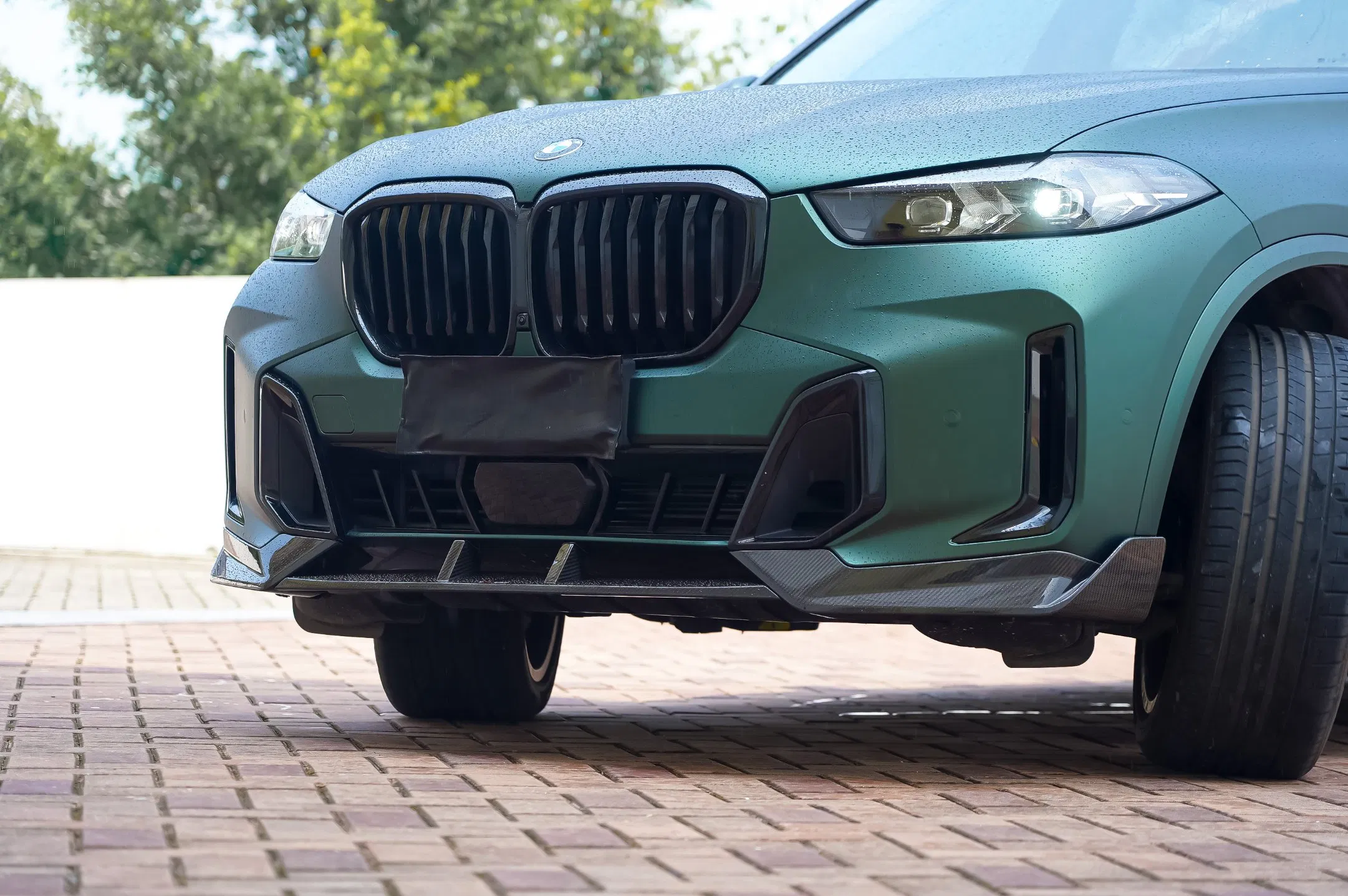 Alta Qualidade X5 G05 Estilo Lci Takd Desenvolvimento de Dados de Carro Real Spoiler Frontal de Fibra de Carbono Seco para BMW X5 G05 G18 Lci 2024+