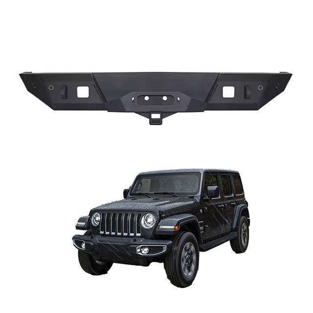 peças de veículo off-road para para-choque traseiro com suporte para guincho para Jeep Wrangler JL